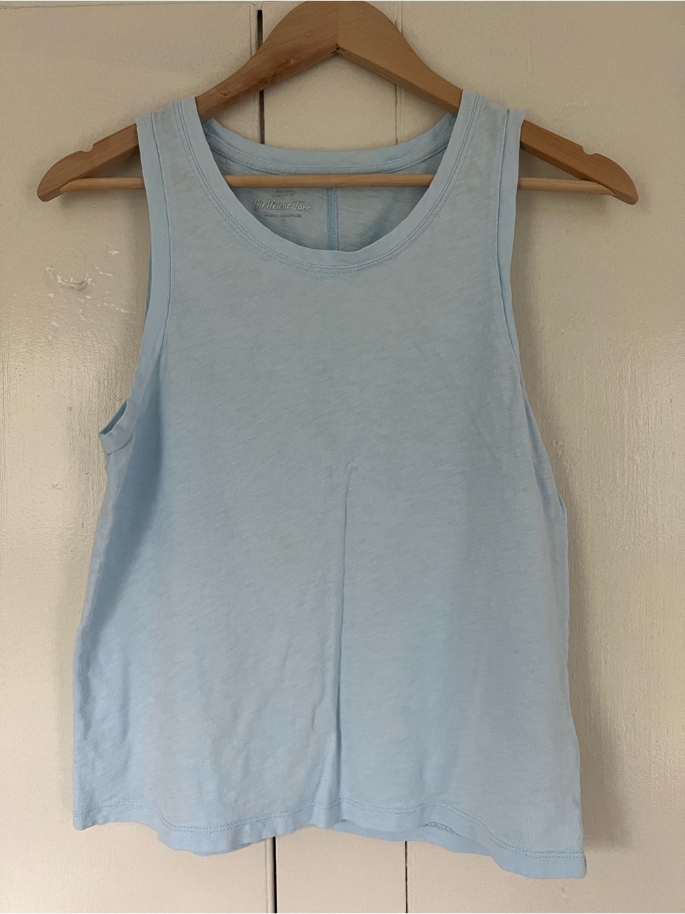 J. Crew Pale Blue Girlfriend Tank